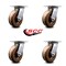 Service Caster 6 Inch Heavy Duty High Temp Phenolic Caster Set with Roller Bearings, 4PK SCC-35S620-PHRHT-4 - alternate 5